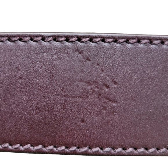 Gucci Brown Leather Silver Interlocking G Belt Buckle 90/36 - Picture 5 of 9